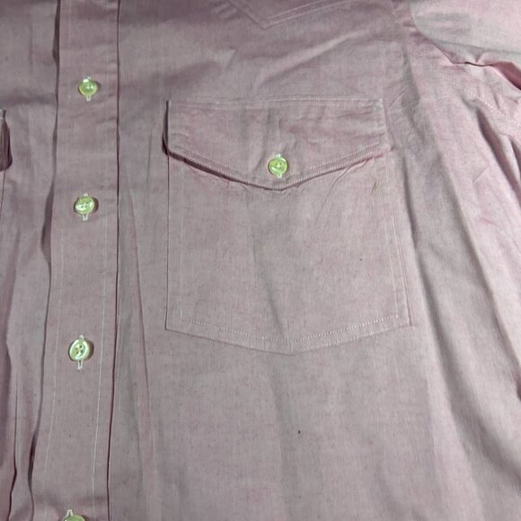 Luskey's Ryon's VTG Pink Western Shirt Mens Large Cowboy Rodeo Distressed 70s - Picture 10 of 11